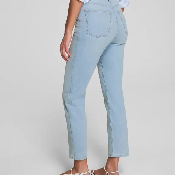 NWT SPANXsculpt ReDefine Slim Straight Jeans | Tidal Blue - Picture 5 of 7